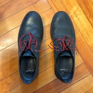 Black leather dress shoes- Clark’s 7.5